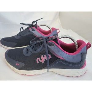 Ryka Women's Size 11 Sky Walk Rush Walking Shoes Blue Navy Pink Sneakers Gym